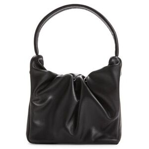 STAUD Felix Leather Top Handle Bag Black OS